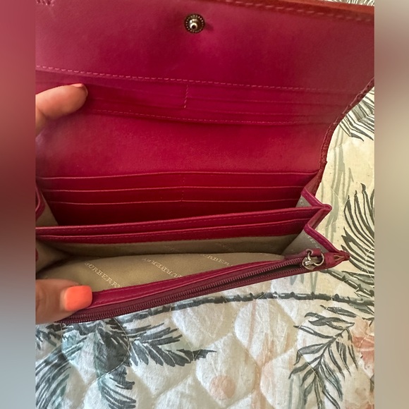 Burberry Full Size Fuchsia Wallet - Picture 2 of 8